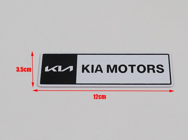 AANQ1 1pcs 3D Car Logo Aluminum Sticker Fender Side Rear Bumper Tail Door Trunk Sticker Emblem Sticker Styling Accessories For KIA