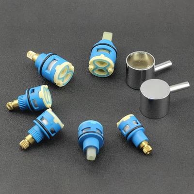 35mm Size Faucet Valve Core 2 Way Watersaving Replacement Valve Hot/Cold Water Double Output Mixed Shower Switch Shower Room