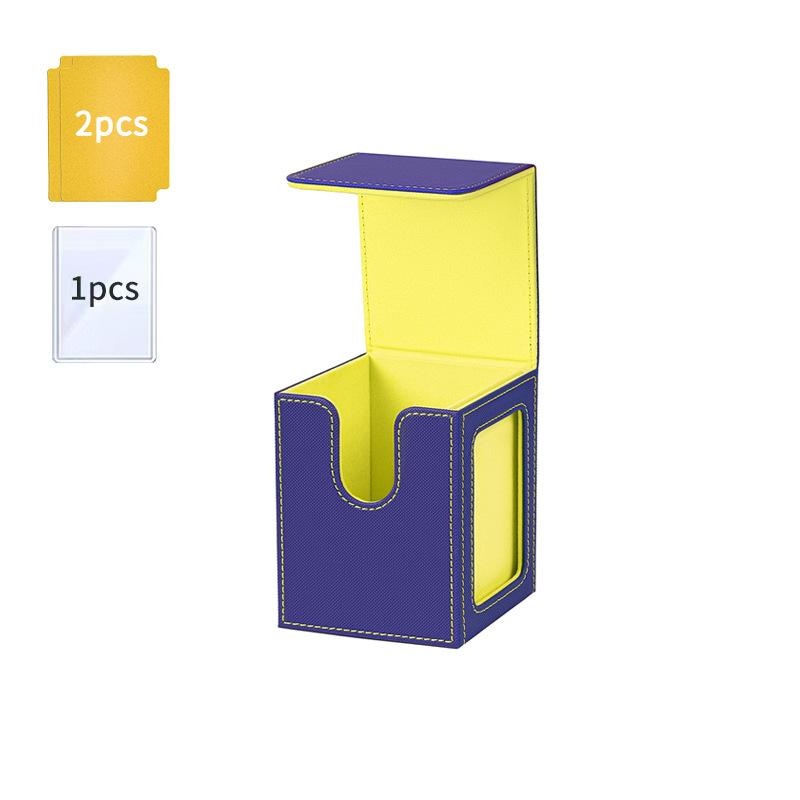 100+ Trading Card Deck Box PU Leather Gathering Card Toy W/ Magnetic Closure Game Cards Storage Game Card Case Protector