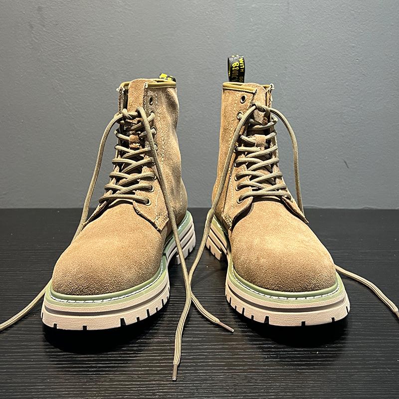 Martin boots men's 2024 new fashion couple men's Chinese help British fashion tooling boots 8668-H