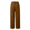 Women's Casual Colour Elastic Waist Straight Casual Pants With Pockets