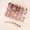 European American Medium Almond French Pointed Wearable False Nails - 360 Pieces