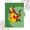 Disney Diamond Painting 5D DIY Tigger Winnie The Pooh Diamond Painting Art Diamond Painting Kit Adult/Beginner Gift Idea Home Decor