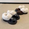 Niche retro platform snow boots women's new winter plush warm fluffy cotton shoes