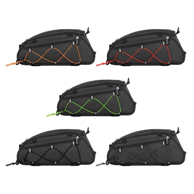 Bike Saddle Bag Carriers 10L Waterproof Hard Shells Bike Bag Bicycles Rear Rack