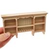 Display Shelf Miniature Display for 1:12 Scale Dollhouses, Perfect for Pretend Play and Display Realistic Wood Furniture