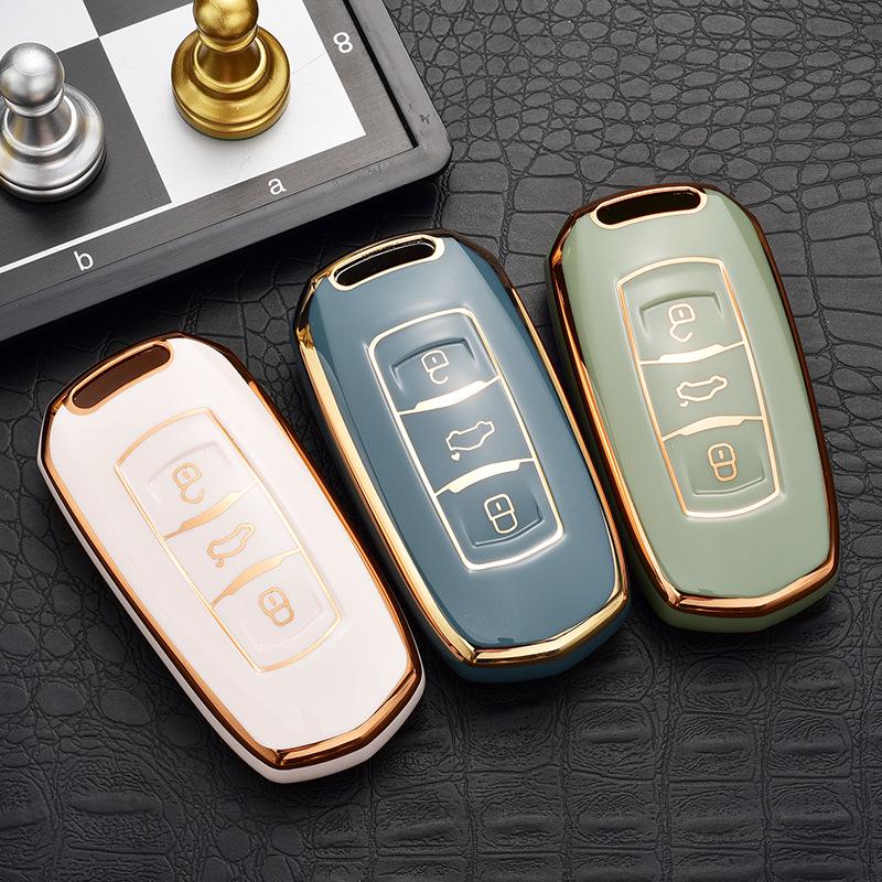 Fits Geely Key Case Cover for Emgrand GS, Boyue, New Million, GL Smart, Borui, Vision X6, Car Shell Buckle