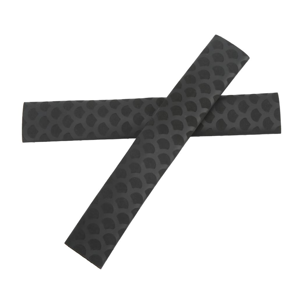 2 Stück Drumstick Griffe Matt Rutschfest Waschbar Fischschuppenmuster Drumstick Wrap Schwarz