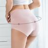 High Waist 5Pcs Women Panties Cotton Breathable Lace Women's Underwear Briefs Ladies Underpants