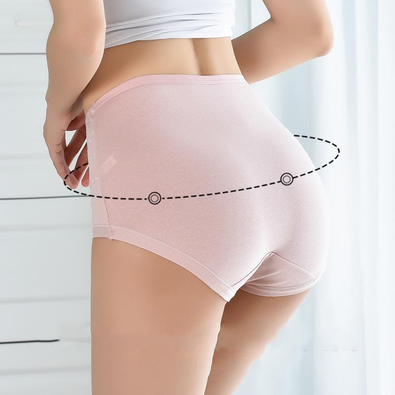 High Waist 5Pcs Women Panties Cotton Breathable Lace Women's Underwear Briefs Ladies Underpants