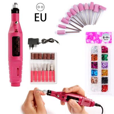 Electric Nail Drill Kit Nail File Handpiece Grinder Portable Manicure Machine Set