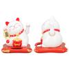3.5in   Fortune Cat Solar Powered Waving   Cat Display Decoration for Desktop Home Entrance Car