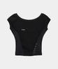 ETRE AU SOMMET Pigment Damage Panel Short Top (Black)