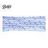 Elastic Bangs Holder Bands Wide Headband for Women, Non-Slip Stretchy Hair Band with Star Polyester Sweat Wave Print Yoga Running Sports And