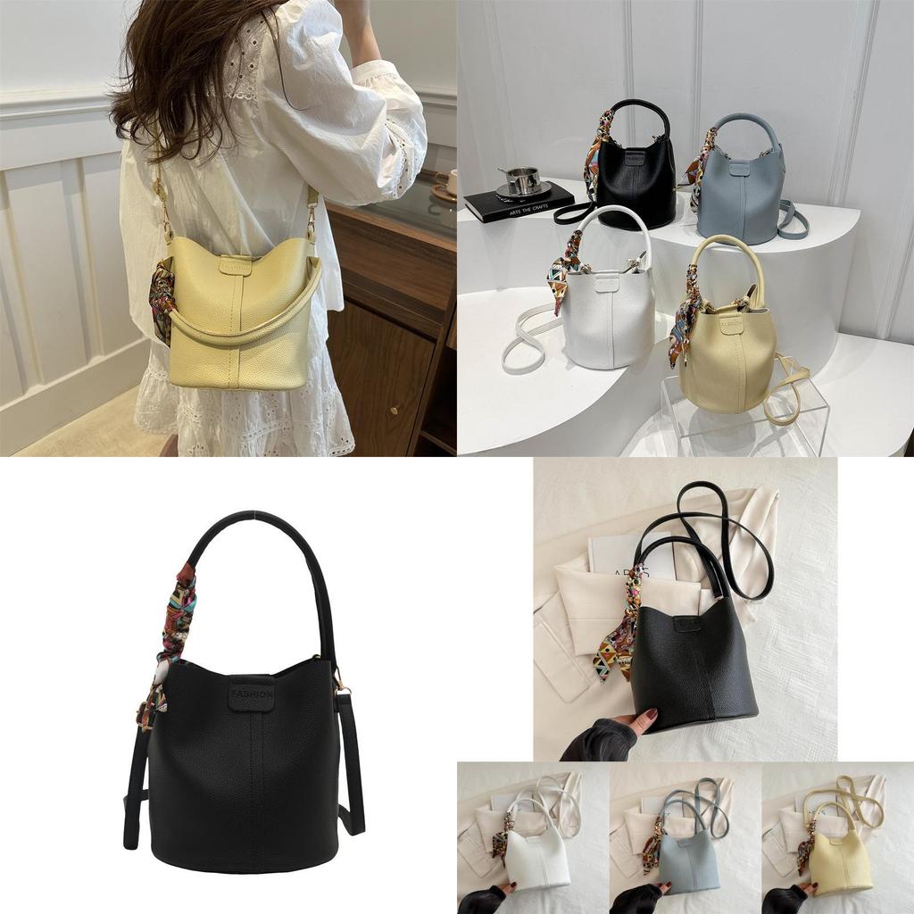 Trendy Summer Fashion Handbag 2024 Stylish French Fresh Single Shoulder Bucket Bag