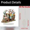 Easters Decorations Easters Eggs Bunnies Figurines Spring Decors Acrylic Rabbit Statue Home Farmhouses Tabletop Decors