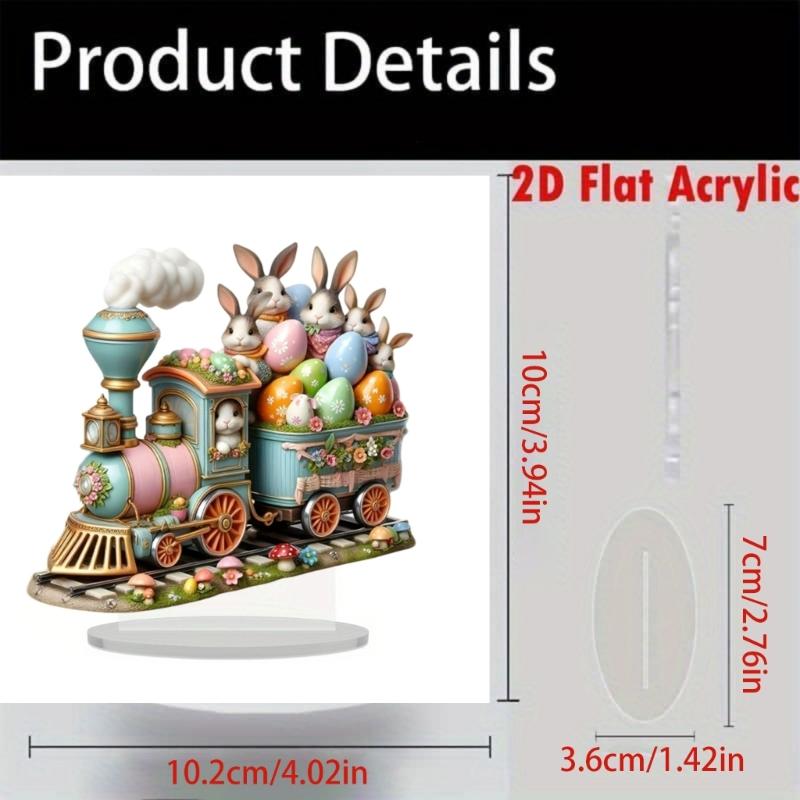 Easters Decorations Easters Eggs Bunnies Figurines Spring Decors Acrylic Rabbit Statue Home Farmhouses Tabletop Decors