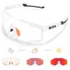 Kapvoe Photochromic Cycling Glasses UV400 MTB Clear Mountain Bike Transition Bicycle Sunglasses for Men Women Sports Eyewear