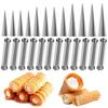Stainless Steel Cream Horn Molds Kitchen Dessert Durable Mold Cone Tubular Shaped Mold Baking Cones Horn Pastry Roll TMZ