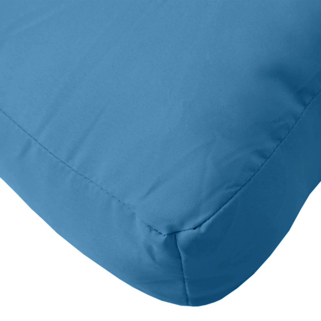 2 Piece Pallet Cushions Melange Blue Fabric