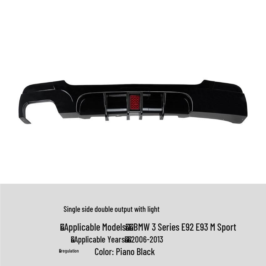 BMW 3 Series Coupe E92 E93 M Sport Rear Bumper Lip Diffuser Modification.