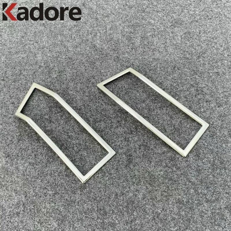 Rear Fog Light Lamp Cover Trim For Mitsubishi Delica D:5     Chrome Car Tail Foglight Bezel Trims Accessories