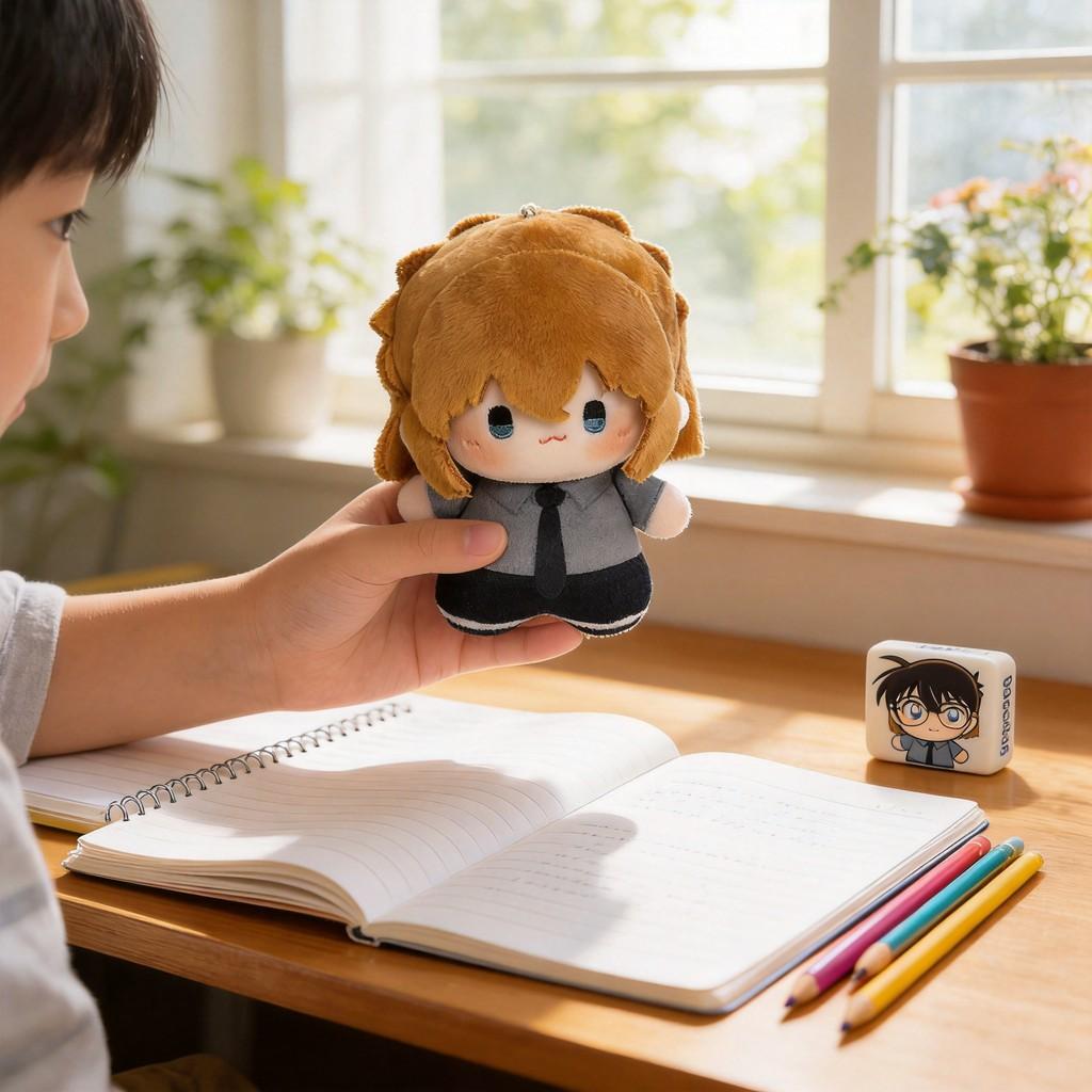 Detective Conan Haibara Ai Plush Toy 10cm Soft Stuffed Doll For Teens And Kids