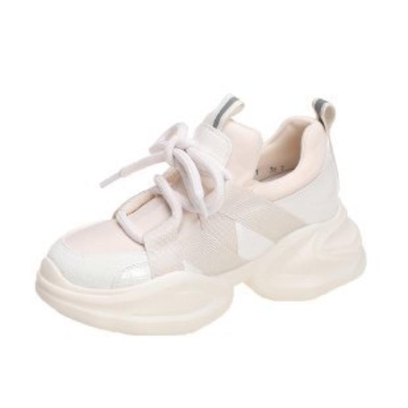 

Inner heightening dad shoes women s leather spring versatile little white shoes platform women s shoes muffin casual sports shoes 35