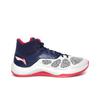 Li Ning Sonic 5 PU Fabric Synthetic Leather Basketball Shoes Men Sneakers Blue White ABPM005-4