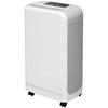 Dehumidifier 12L/day 2.5L Water Tank with Wheels 24-Hour Timer Digital Humidity Display White
