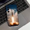 Launch the rocket Phone Case For Samsung S25,S24,S21,S22,S23,S30,Ultra,S20,Plus,Fe,Lite,Note,10,Black Cover