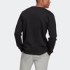 Adidas Logo Print Sport Rundhals-Sweatshirt Herren Tops Schwarz GK9076