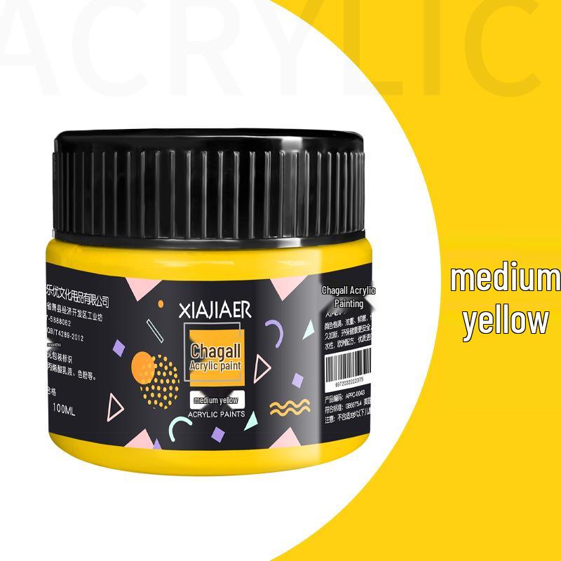 Acrylic Paint 100ml for Hand-painted Art: Wall, Graffiti, Stone, T-shirt - 38 Vibrant Colors