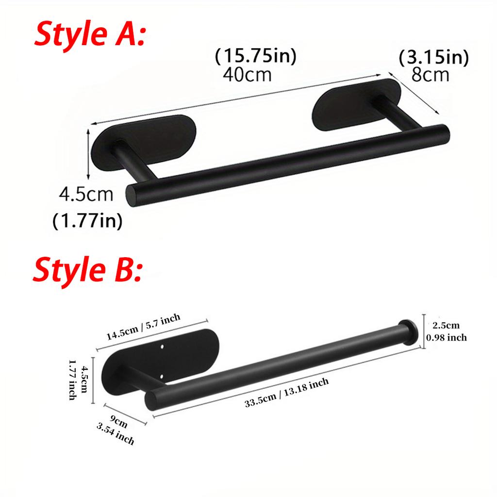 Handtuchhalter für Badezimmer, Klebbarer Handtuchhalter, Halter für Gästehandtücher, Küchenhandtuchhalter, Handtuchhalter ohne Bohren, Badezimmerzubehör