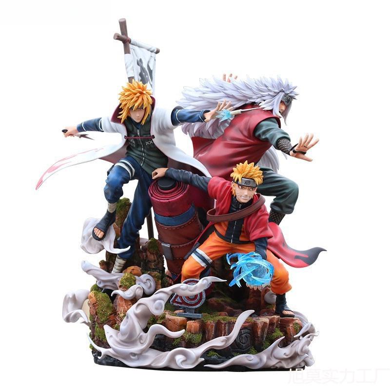 Naruto Kizuna Shukumei Uzumaki Naruto, Jiraiya & Minato Statue Ornament Blind Box