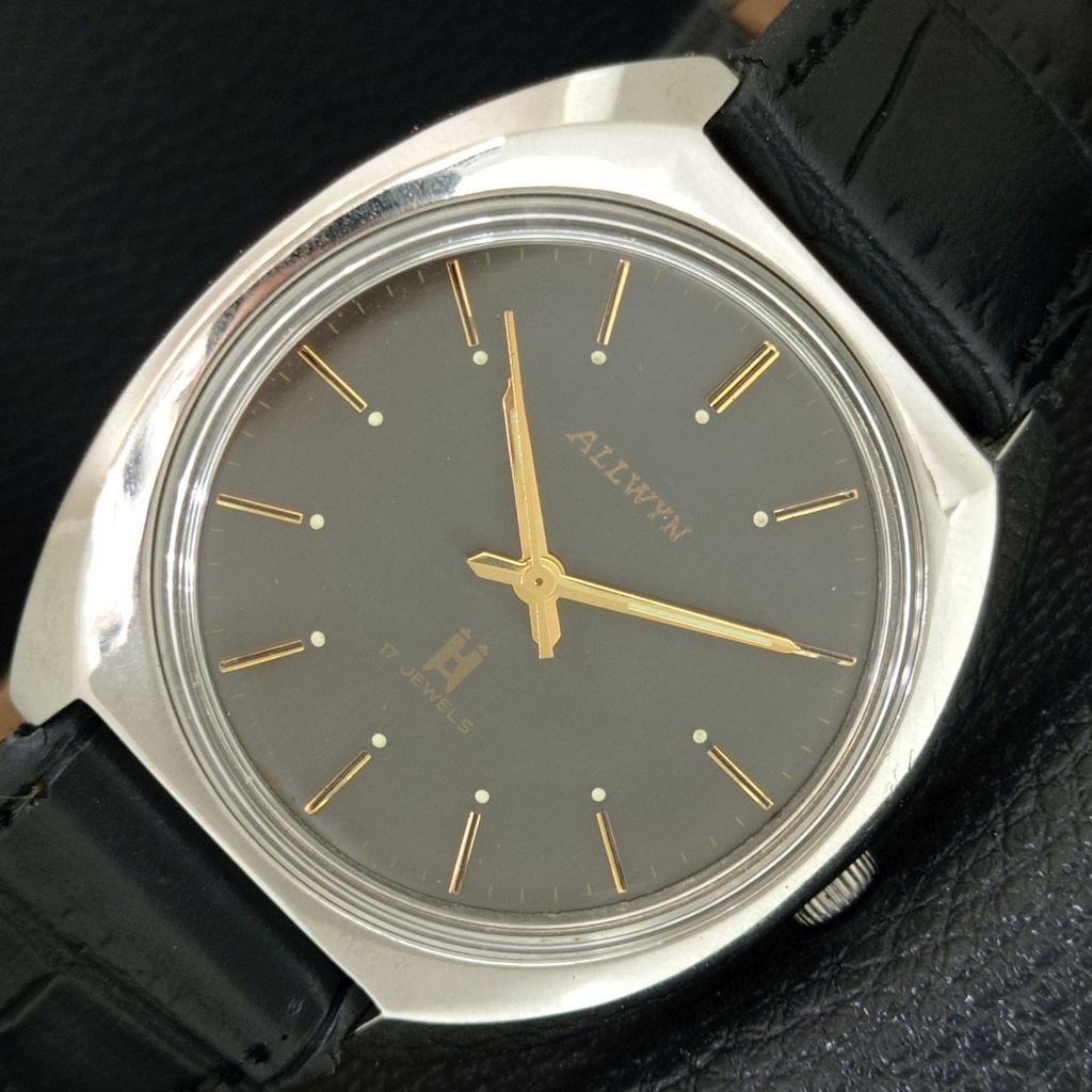 

ALLWYN 6300A HAND-WINDING INDIA MENS VINTAGE ORIGINAL DIAL WATCH a706066-1
