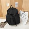New high-value fresh and sweet backpack couple solid color simple mountaineering travel lightweight backpack
