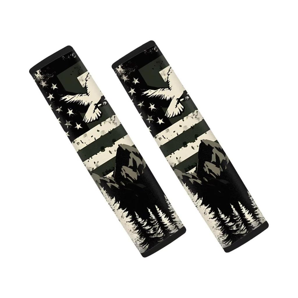 Car Seat Belt Shoulder Cover Bohemian Paw Print Pattern Seat Belt Cover