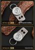 Titanium Alloy Outdoor Camping Double Hole Lifesaving Whistle Keychain