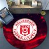 Hallescher FC,Runder Teppich,Teppich für Wohnzimmer Schlafzimmer Sofa Spielzimmer Dekoration,Rutschfeste Bodenmatte