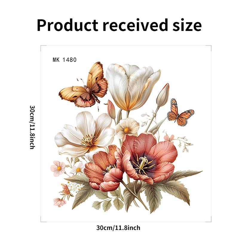 Schmetterling Blumen Badezimmer WC Wandaufkleber Selbstklebend Wasserdicht Abnehmbare Aufkleber Für Toilette WC Toilettendeckel Dekoration