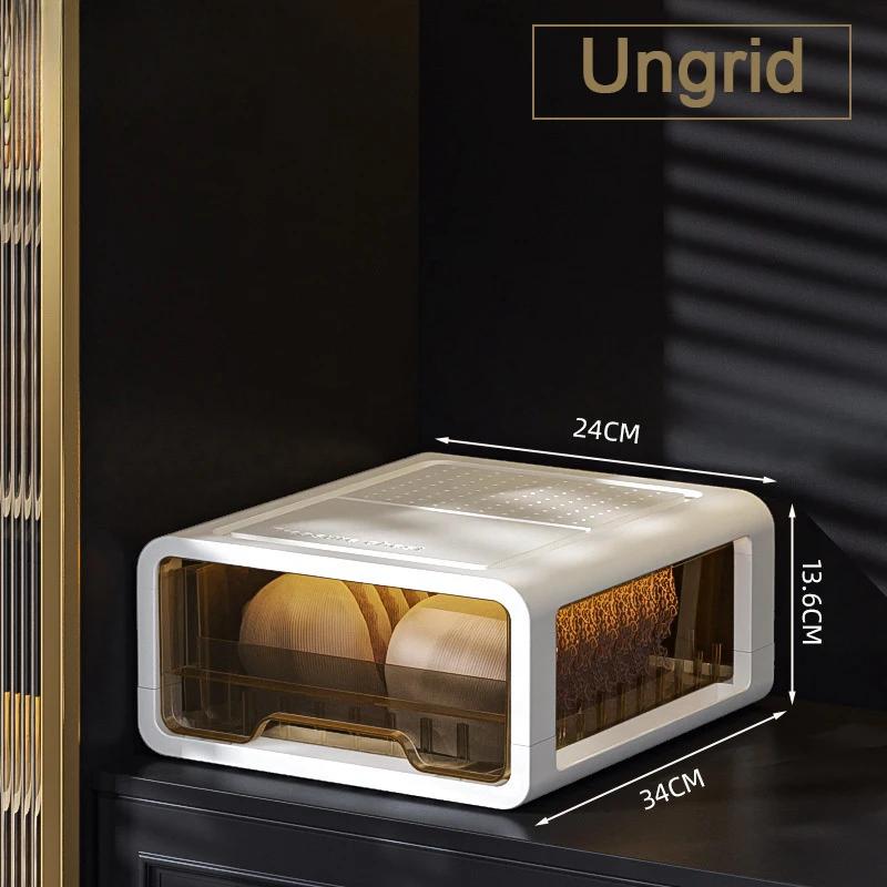 Thickened Stackable Drawer Storage Box Clear Underwear Organizer for Home Closet Clothing Storage Transparent Drawer Organizer