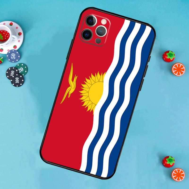 

Kiribati Passport Flag Map Phone Case For iPhone 17 Air 16 15 14 13 11 12 Pro Max 13 12 mini 15 16 Plus 16e Cover Funda iPhone 13