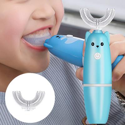 Spazzolino Elettrico Forma Adorabile Pulizia Profonda Materiale per Alimenti Spazzolino per Bambini Modellazione Cartone Animato per Casa