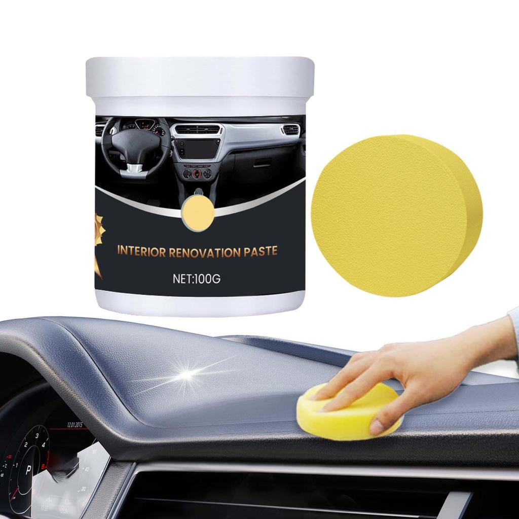 Auto Interior Restorer, Long Lasting Car Dashboard Polish , Interior Renovated Cream Interior