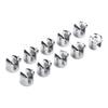 10pcs Glass Shelf Support Clamp Brackets Chrome For 6-8mm Thick Shelves Bathroom Clamp Holder Hardware