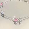 Women Bracelet Shiny Cubic Zirconia Flower Shape Bangle Adjustable Length Sweet Bracelet Versatile Fashion Accessory