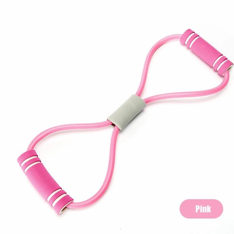 Resistance Fitness Band Yoga Gym Fitness Equipment Pull Rope Figure 8 Elastic Chest Expander Muscle Training Pull Rope