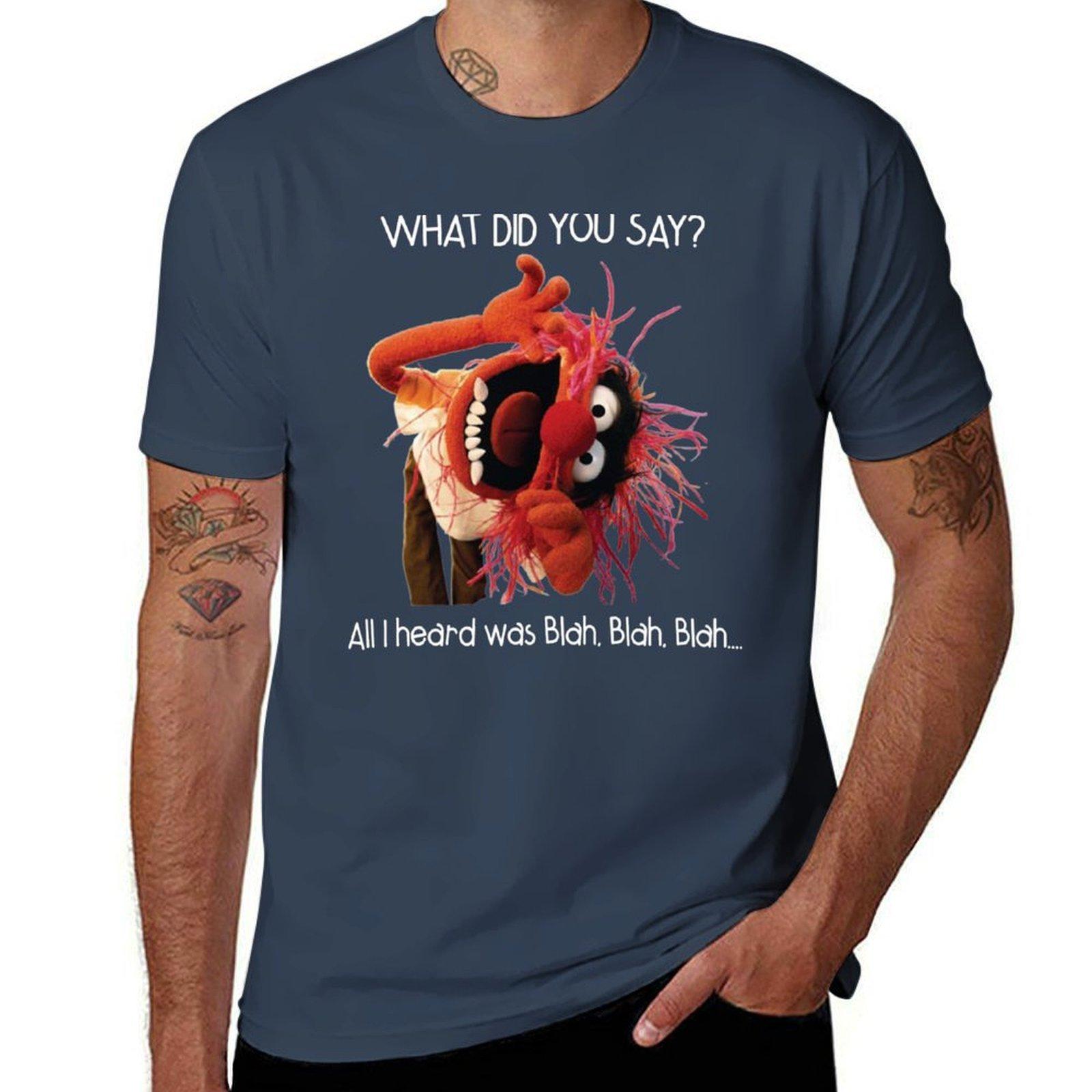 What Did You Say All I Heard Blah Tshirt Casual Pattern Print Tee Shirt S