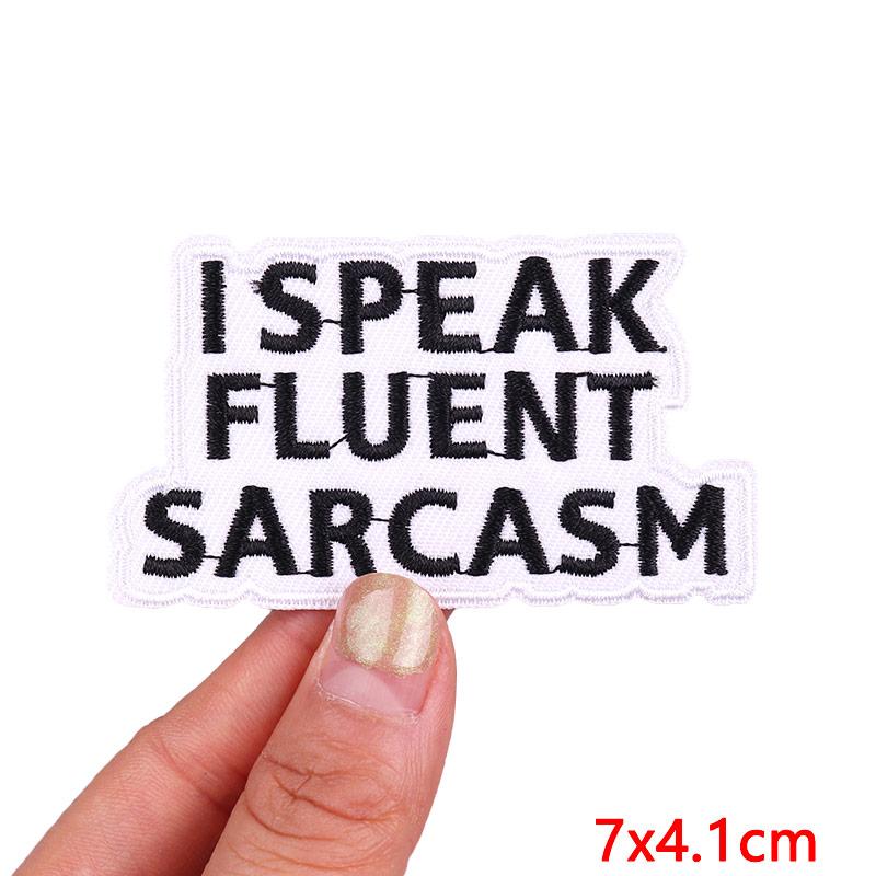 Jackets Hats Letter Slogan Embroidered Patches For Clothes Personality Letter Series Patch Iron On Patches For Clothing Sew DIY